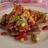 Spiced mackie with tomato and avocado salsa 